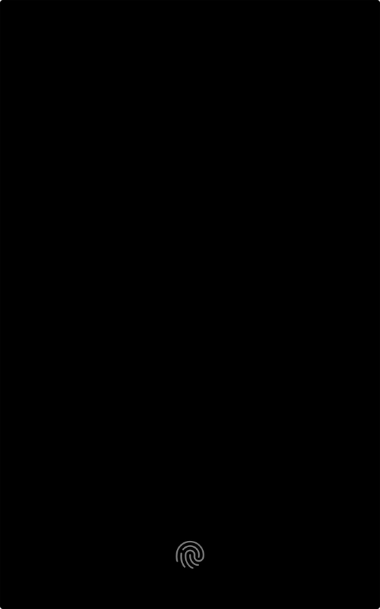 Place your finger on the fingerprint sensor to unlock your tablet.