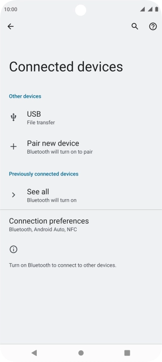 Press Pair new device.