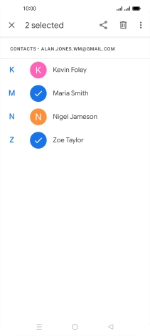 Press the menu icon.
