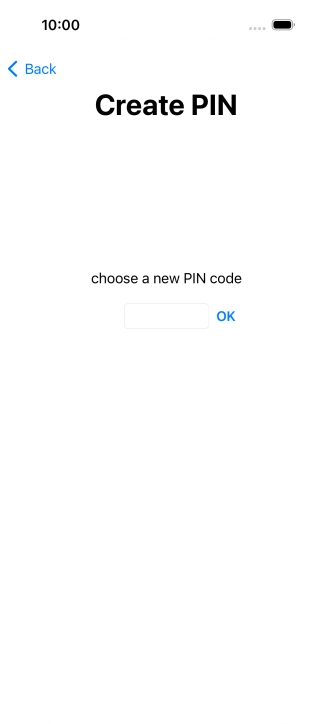 Key in a new four-digit PIN and press OK.