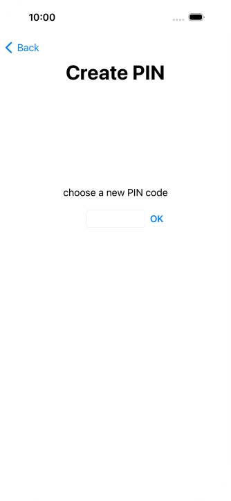 Key in a new four-digit PIN and press OK.