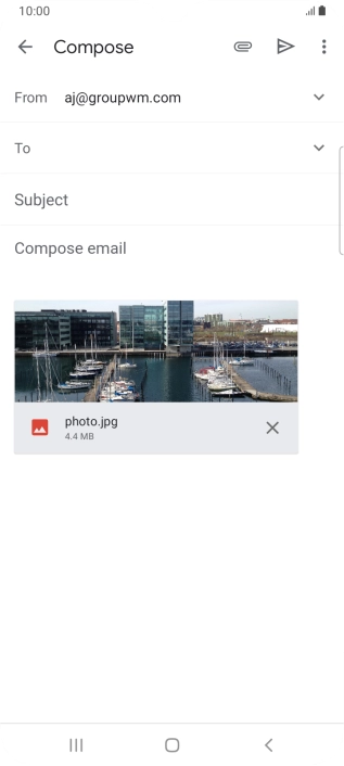 Press the field next to 