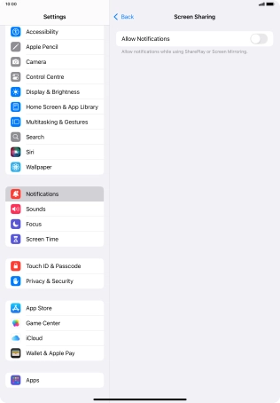 Press the indicator next to Press the indicator next to