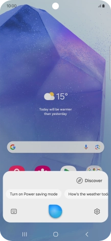 Say, in your own words, what you would like your phone to do, e.g.: OPEN [app], CALL [contact], SEARCH THE WEB FOR [information].