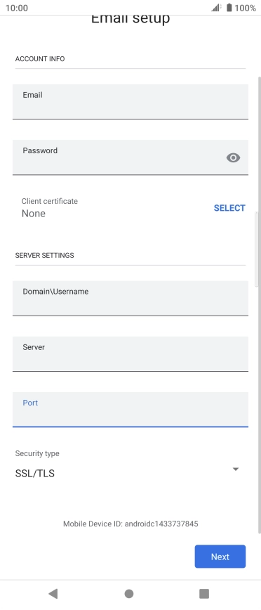 Press the drop down list below 