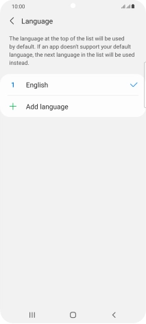 Press Add language. Press Add language.
