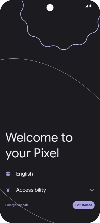 Press the field next to the language icon.