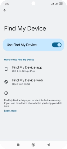 Press the Home key to return to the home screen.