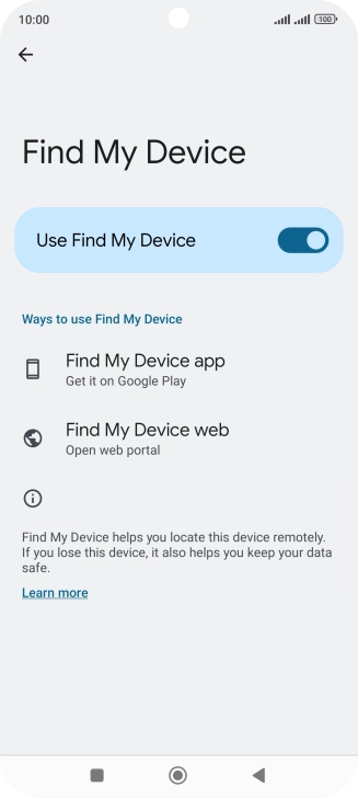 Press the Home key to return to the home screen.