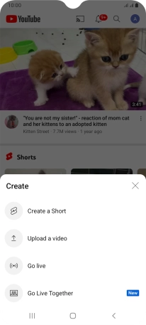 Press Upload a video.