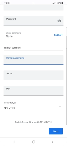 Press the field below 