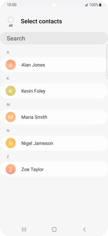 Press the field above 