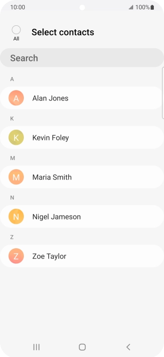 Press the field above 