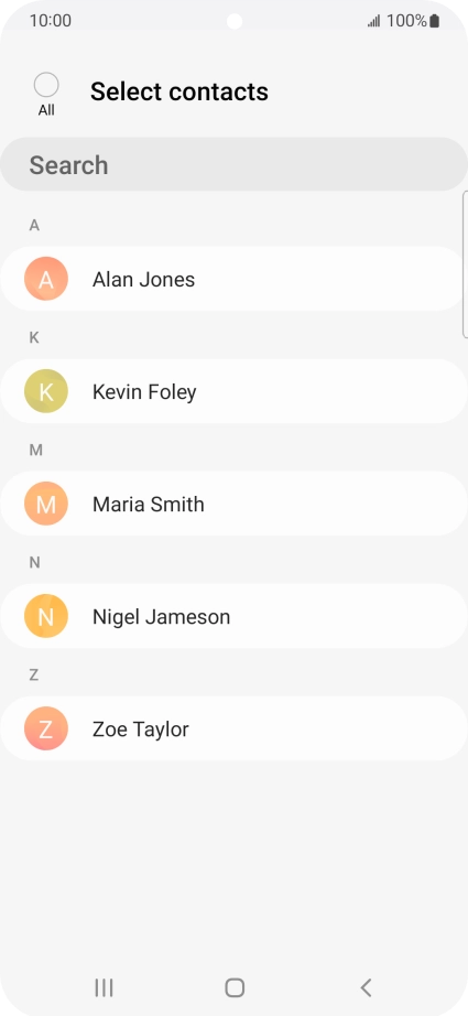 Press the field above 