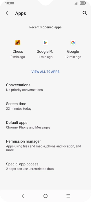 Press VIEW ALL APPS.