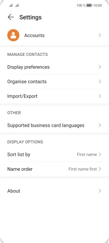 Press Import/Export.