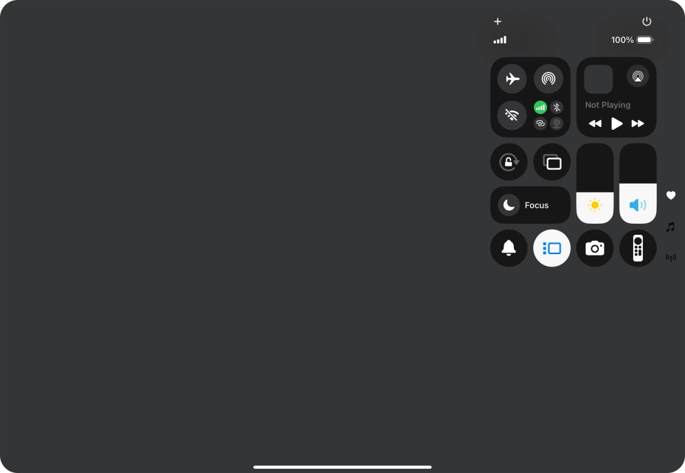 Press anywhere on the screen.