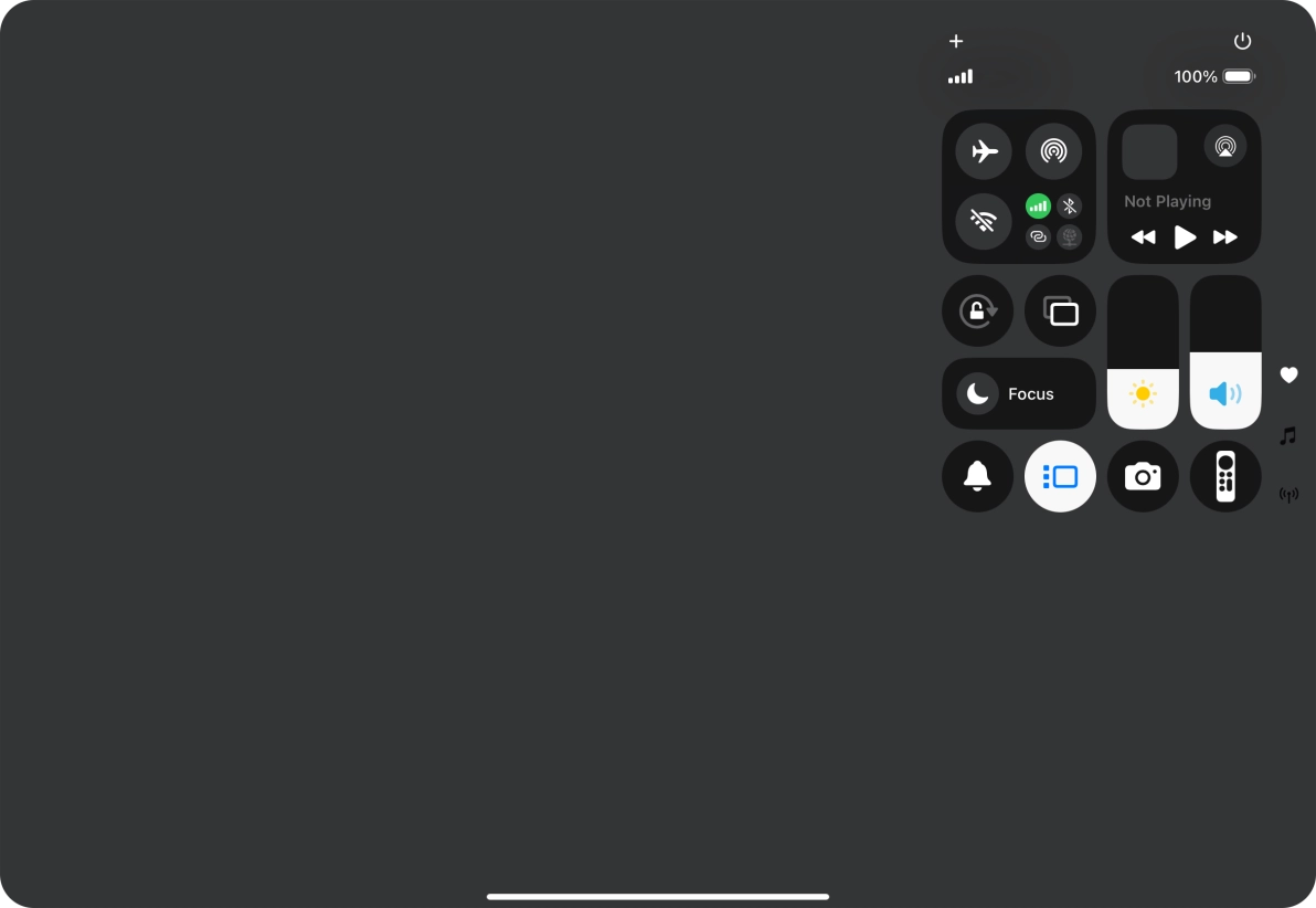 Press anywhere on the screen.
