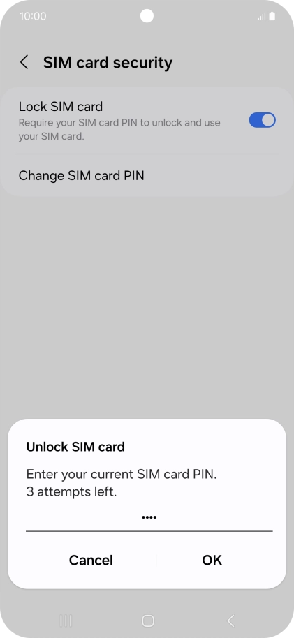 Key in your PIN and press OK.