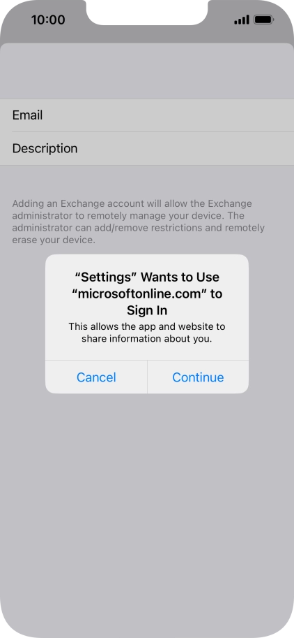 Press Continue. Press Continue.