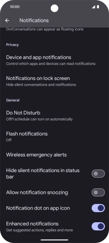 Press Do Not Disturb.