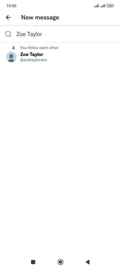 Key in the first letters of the recipient's name and press the required contact.