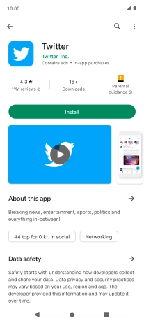 Press Install and follow the instructions on the screen to install the app.