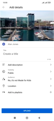 Press the field below 