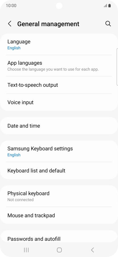 Press Date and time.