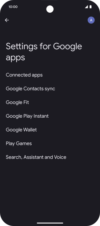 Press Search, Assistant and Voice.