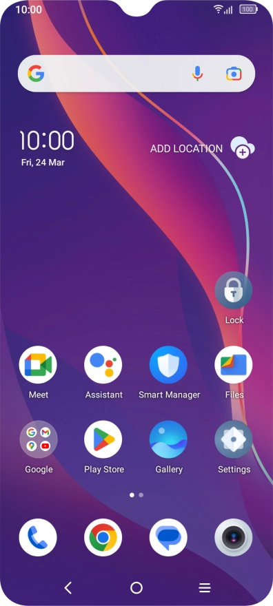 The Wi-Fi icon shows that your phone is connected to a Wi-Fi network.