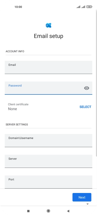 To turn on the function, press SELECT and follow the instructions on the screen to install the required certificate.