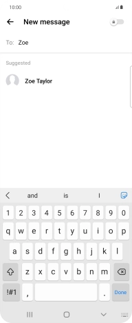 Press the required contact.