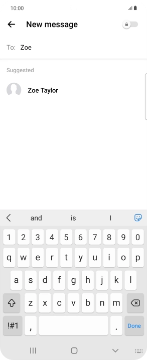 Press the required contact.