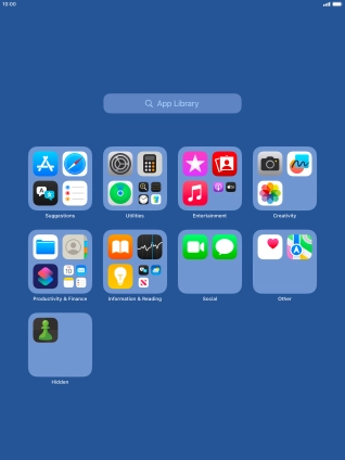Press and hold the required app.