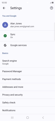 Press Privacy and security. Press Privacy and security.