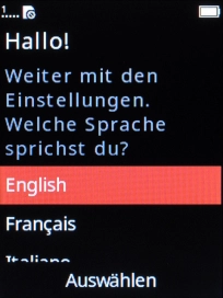 Select the required language.