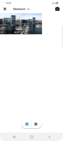 Press the required picture or video clip.