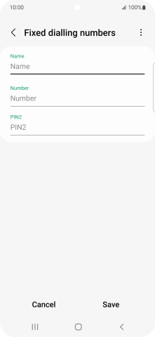 Press Name and key in the required name. Press Name and key in the required name.