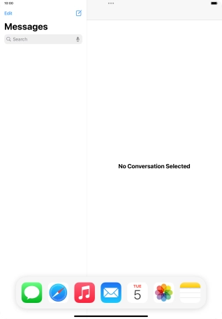 Slide your finger downwards on Dock to minimise it.