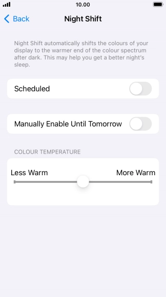 Press the indicator next to Press the indicator next to