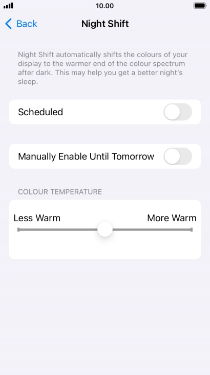 Press the indicator next to Press the indicator next to