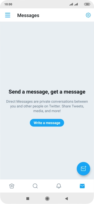 Press the new message icon.
