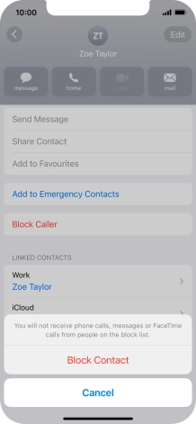 Press Block Contact.