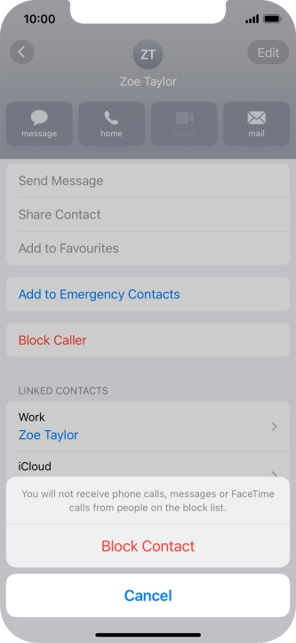 Press Block Contact.