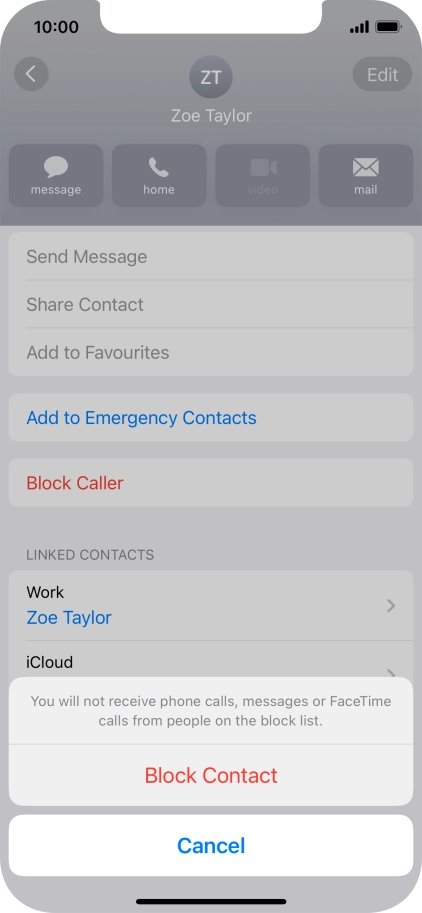 Press Block Contact.