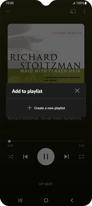 Press Create a new playlist.