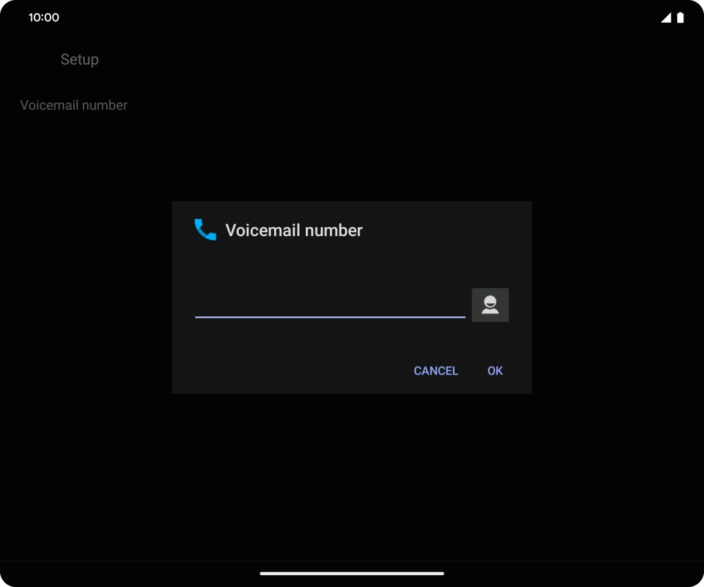 Key in +447836121121 and press OK.