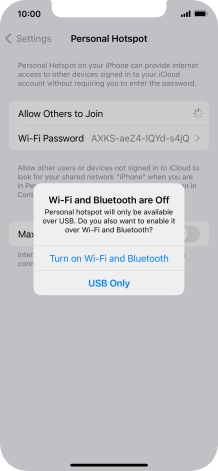 If Wi-Fi is turned off, press Turn on Wi-Fi and Bluetooth.