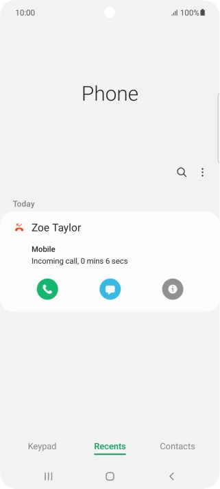 Press the info icon.